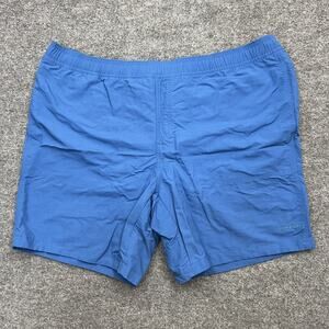 Eddie Bauer Swim Trunks Mens 2XL Blue Quick Dry Nylon Mesh Lined Pockets Outdoor